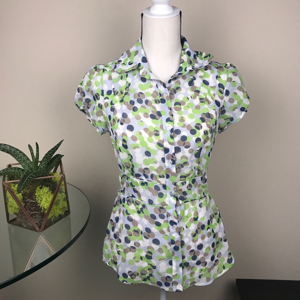 ⭐️ NWT ⭐️ Romy Women’s Short Sleeved Blouse - S